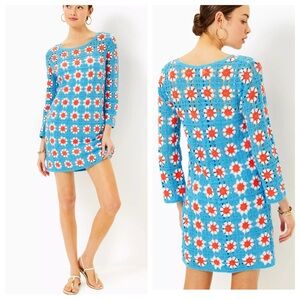 Lilly Pulitzer Miabella Sweater Dress Lunar Blue Floral
Crochet